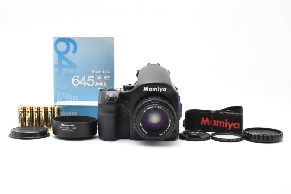 希少 ★極上美品★ Mamiya マミヤ 645AF Body ボディ 80mm F2.8 AF中判カメラ 単焦点レンズ (5382)