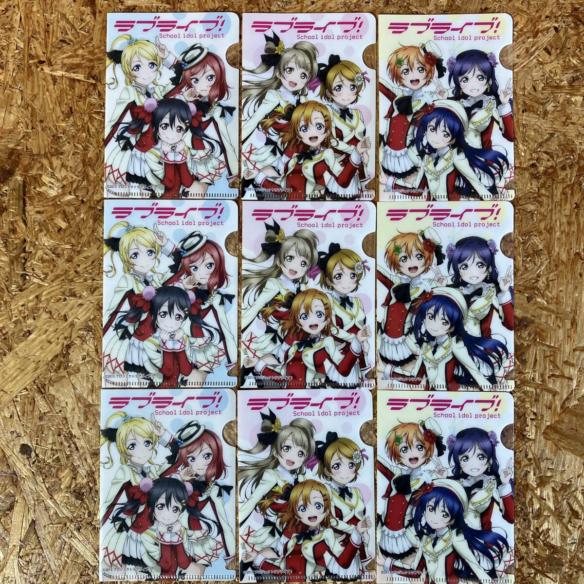 LOVE LIVE ラブライブ！ クリアファイル Printemps BiBi lily white 9枚 .
