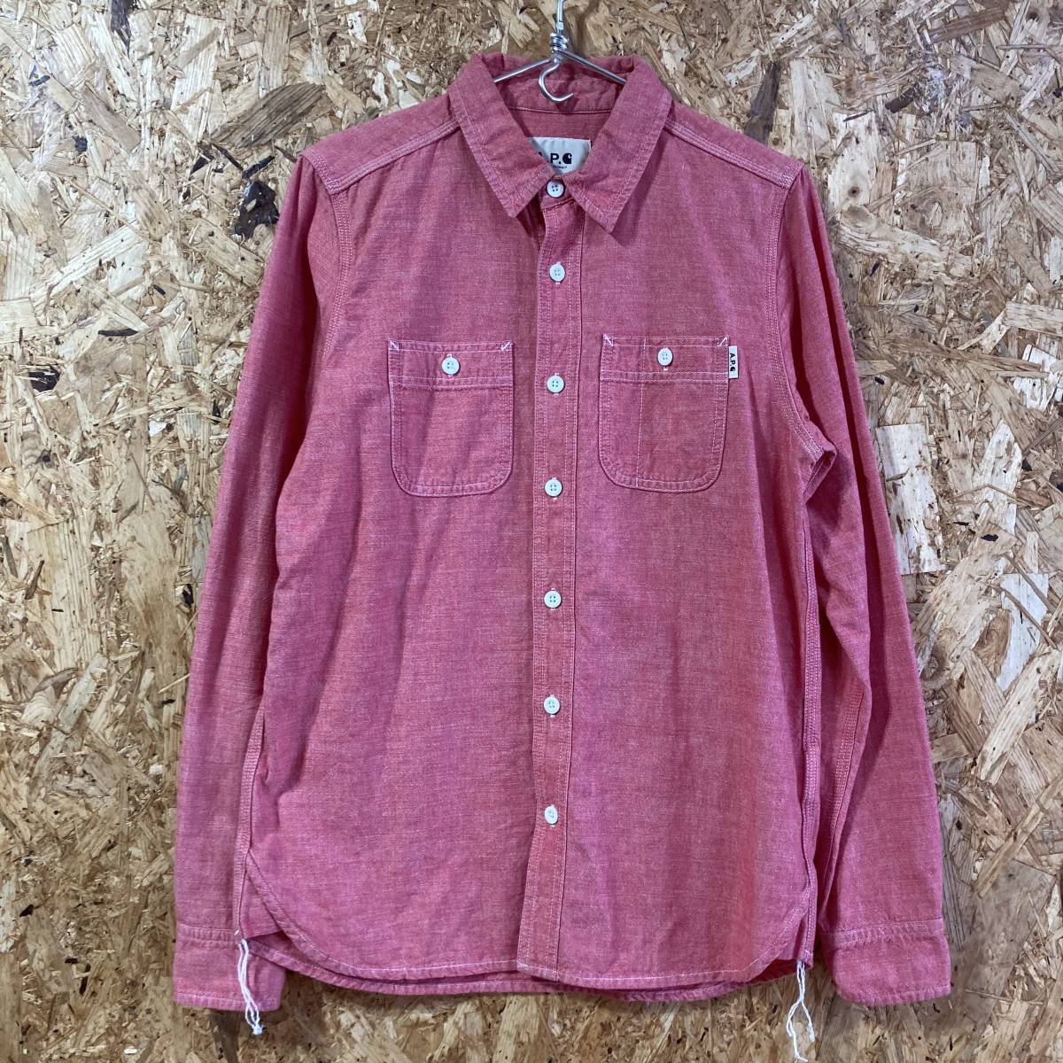 A.P.C. Carhartt 長袖 シャツ S コラボ 別注 限定 apc アーペーセー カーハート
