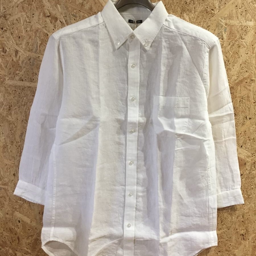 FREAK'S STORE リネン シャンブレー 七分袖 シャツ L 麻 フリークス ストア