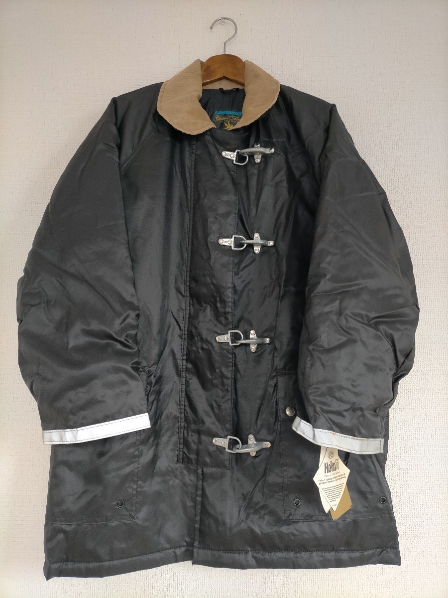 新品 デッドストック 90s USA製 ビンテージ SPIEWAK GOLDEN FLEECE スピワック ゴールデンフリース ファイヤーマンコート ジャケット 42 黒