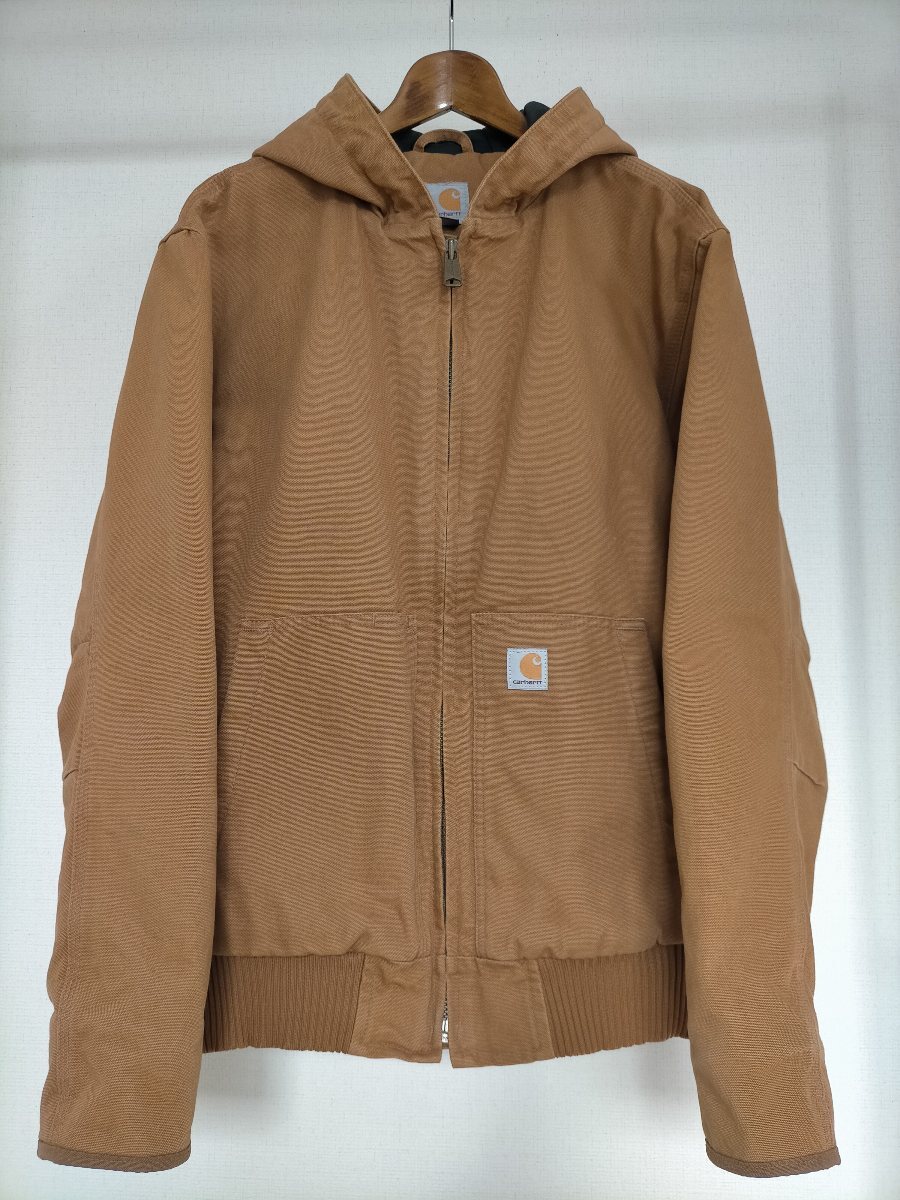状態良好 Carhartt WASHED DUCK INSULATED ACTIVE JACKET カーハート ダック 中綿 アクティブジャケット size-M 104050 ★パーカー