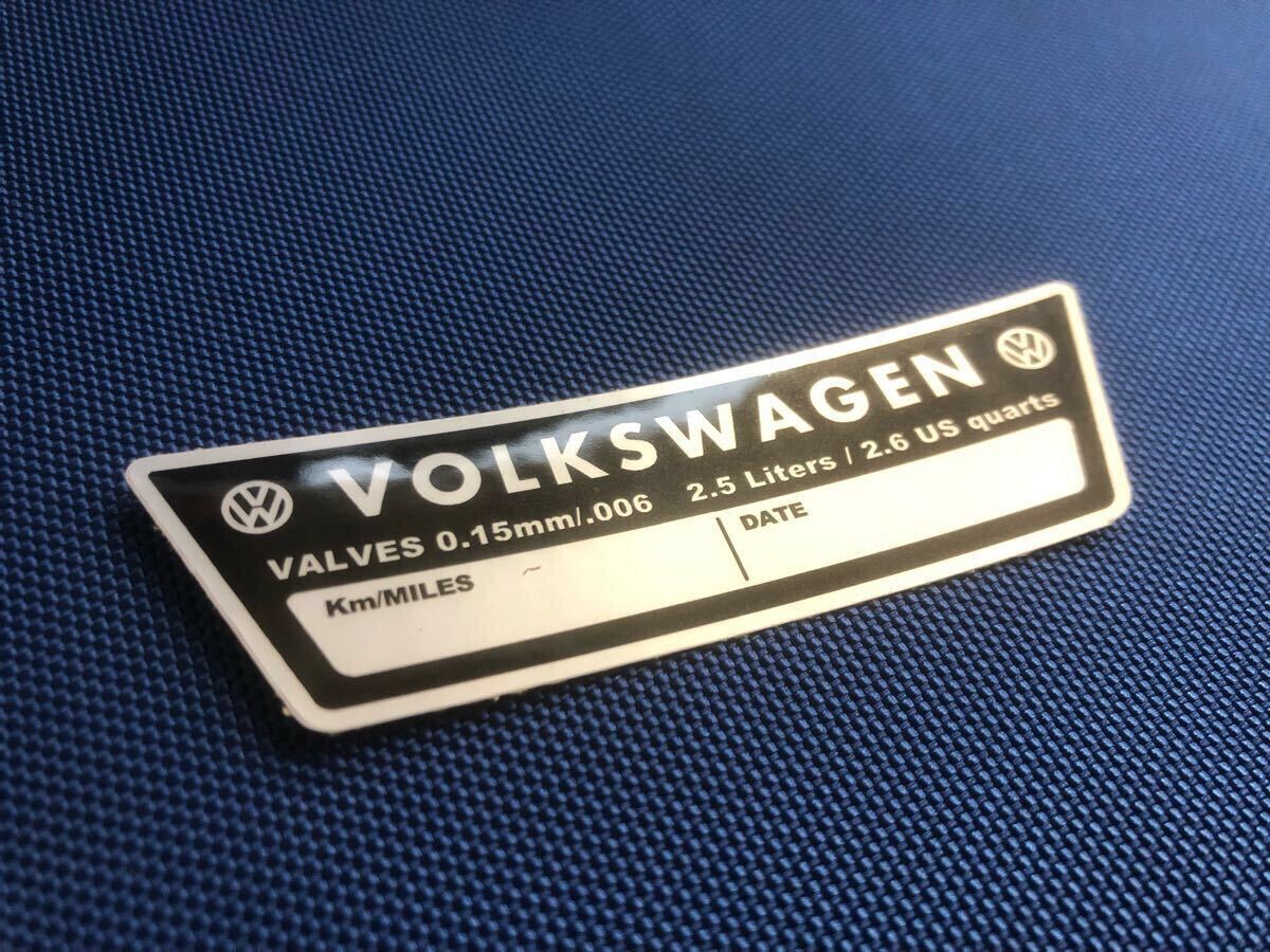 空冷 VW オイル 交換 記録 ステッカー ワーゲン ビートル タイプ1 バス タイプ2 タイプ3 カルマンギア THING 356 梁瀬 エンジン 旧車