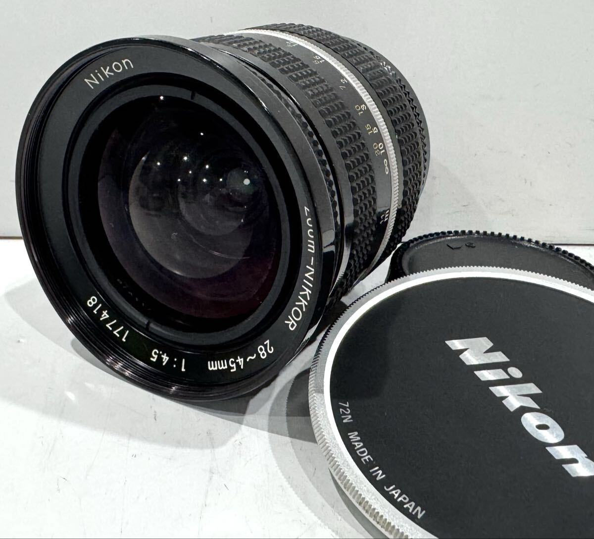 260201D☆ Nikon Zoom-NIKKOR 28〜45mm 1:4.5 マニュアルレンズ ♪配送方法＝おてがる配送宅急便(EAZY)♪