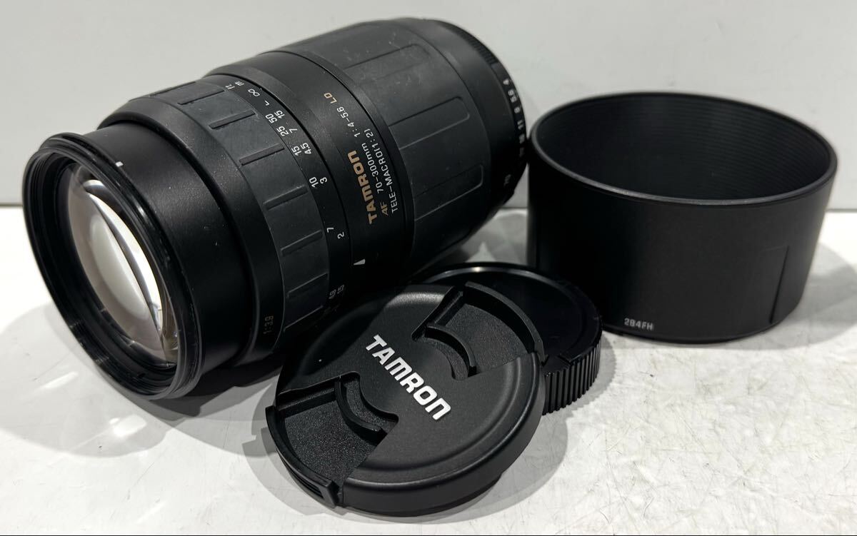 260201F☆ TAMRON AF 70-300mm 1:4-5.6 LD TELE-MACRO (1:2) フード付 Nikon用AFレンズ ♪配送方法＝おてがる配送宅急便(EAZY)♪