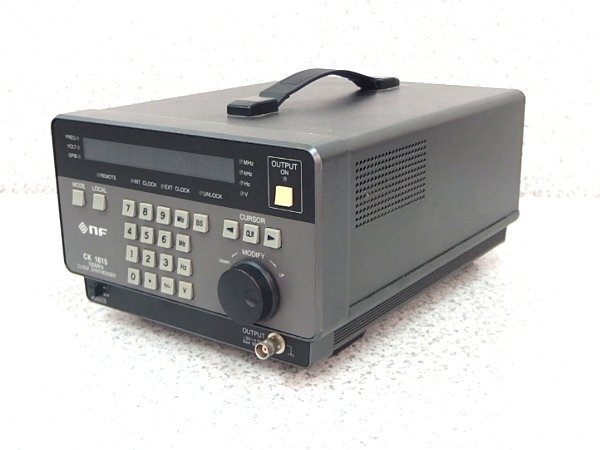 ■※♪ 【セール実施中!】nf 信号発生器 クロックシンセサイザ CK1615 100Mhz 1mHz -2.00V～+7.00V 通電のみ確認