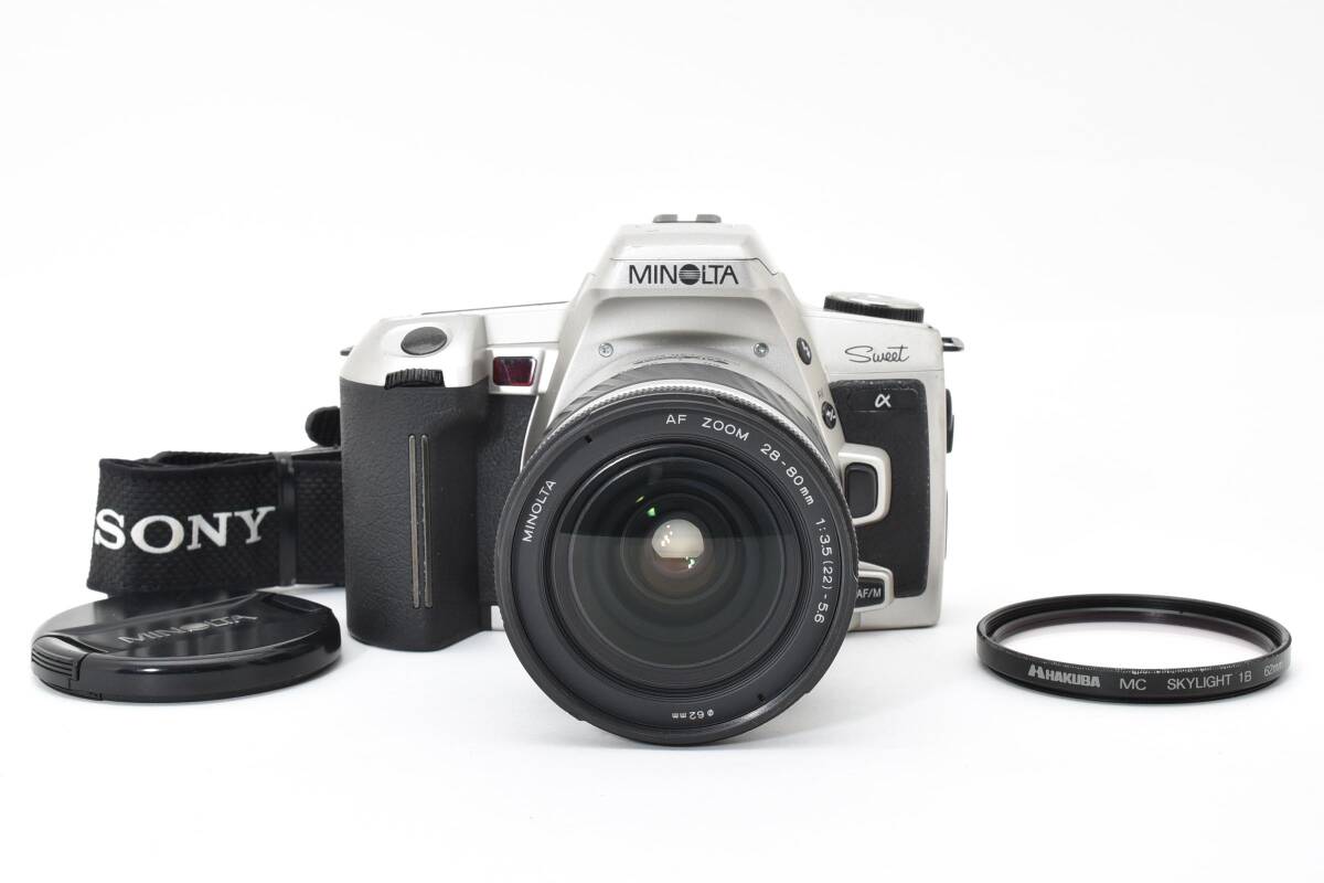 6072 【並品】 Minolta Sweet A Slr Film Camera Af Zoom 28-80mm F3.5-5.6 Zoom Lens 動作確認済 ミノルタ Afフィルムカメラ
