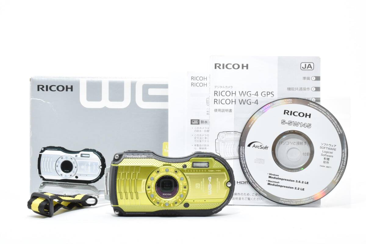 6123 【並品】 Ricoh Wg-4 Compact Digital Camera 動作確認済 リコー コンパクトデジタルカメラ