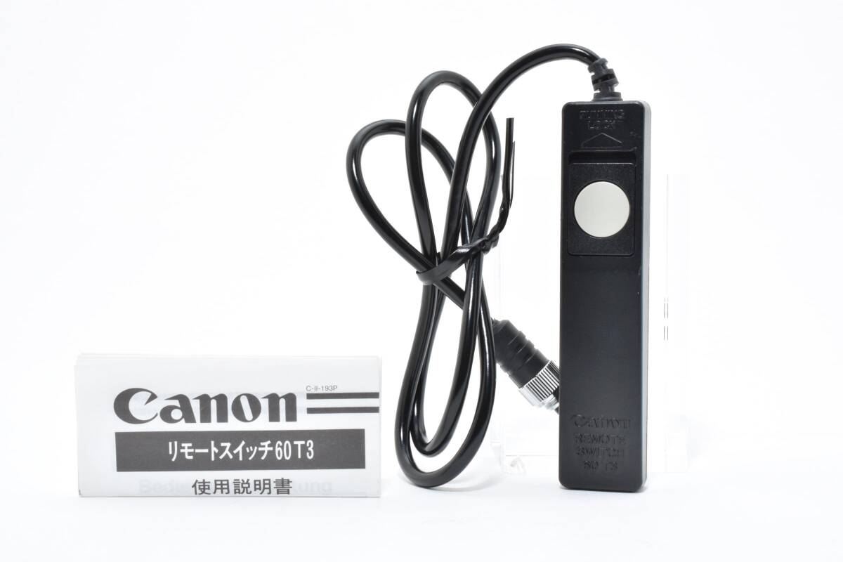 6331 【良品】 Canon Remote Switch 60 T3 Cable Shutter Release For Eos-1 Camera Accessories 動作確認済 キャノン その他