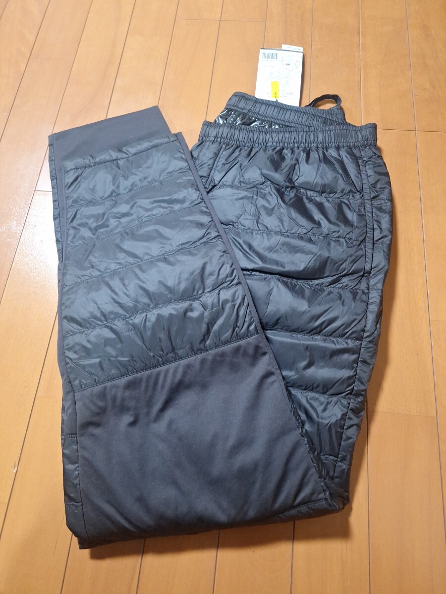新品ブラック LL 洗えるフュージョンダウンライトパンツ ワークマン 黒 XL ダウンパンツ 防寒服 防寒パンツ ゴルフパンツ ワークパンツ