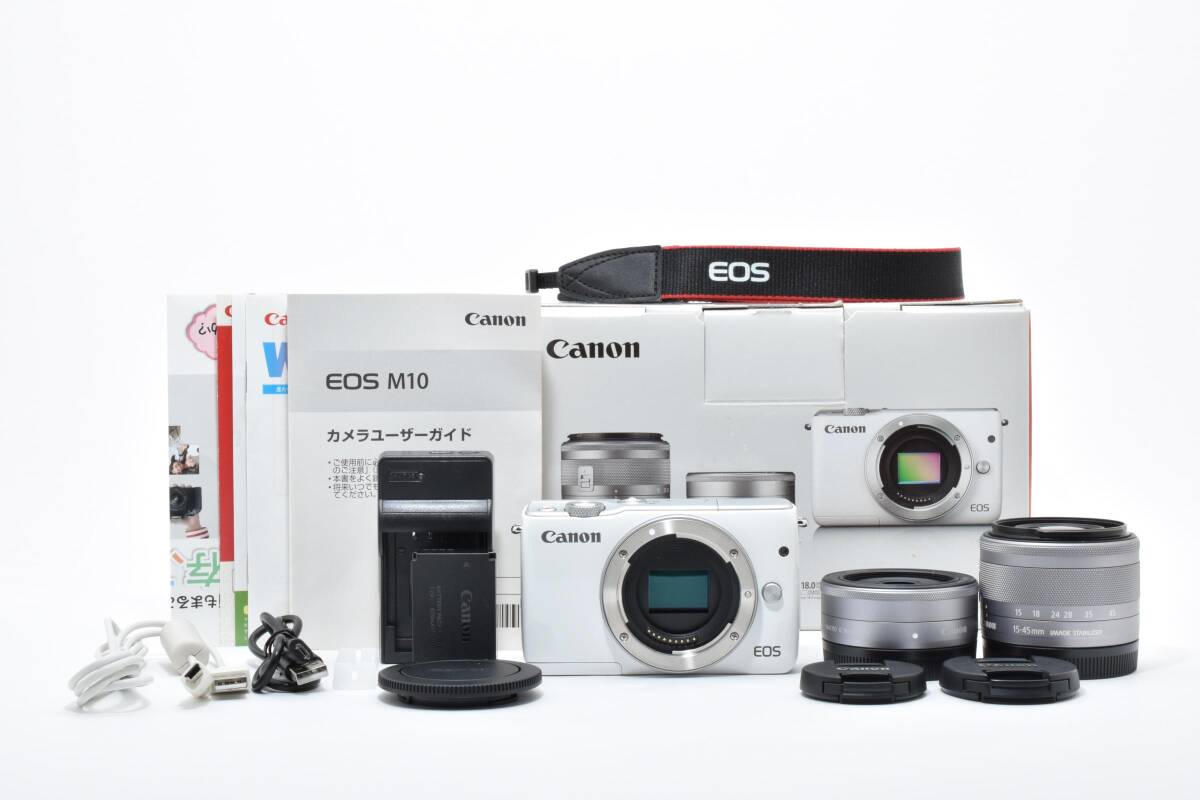 ■ 美品 ■ キャノン　Canon EOS M10 ダブルレンズキット #1533