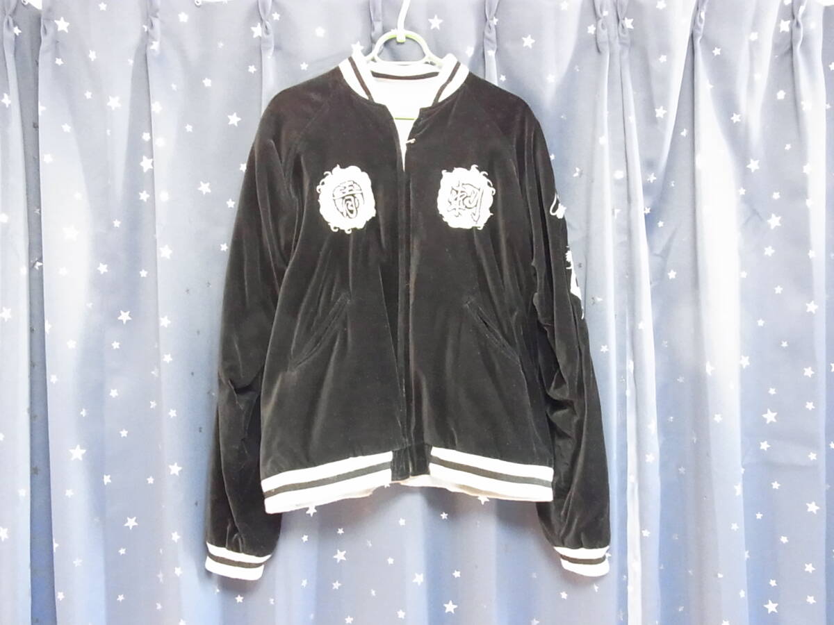 CROWS BackStreetCrawler バックストリートクローラー スカジャン 加藤秀吉モデル M 別珍 七代目彫徳 コラボ 般若 ドラゴン 武装戦線 竜 龍