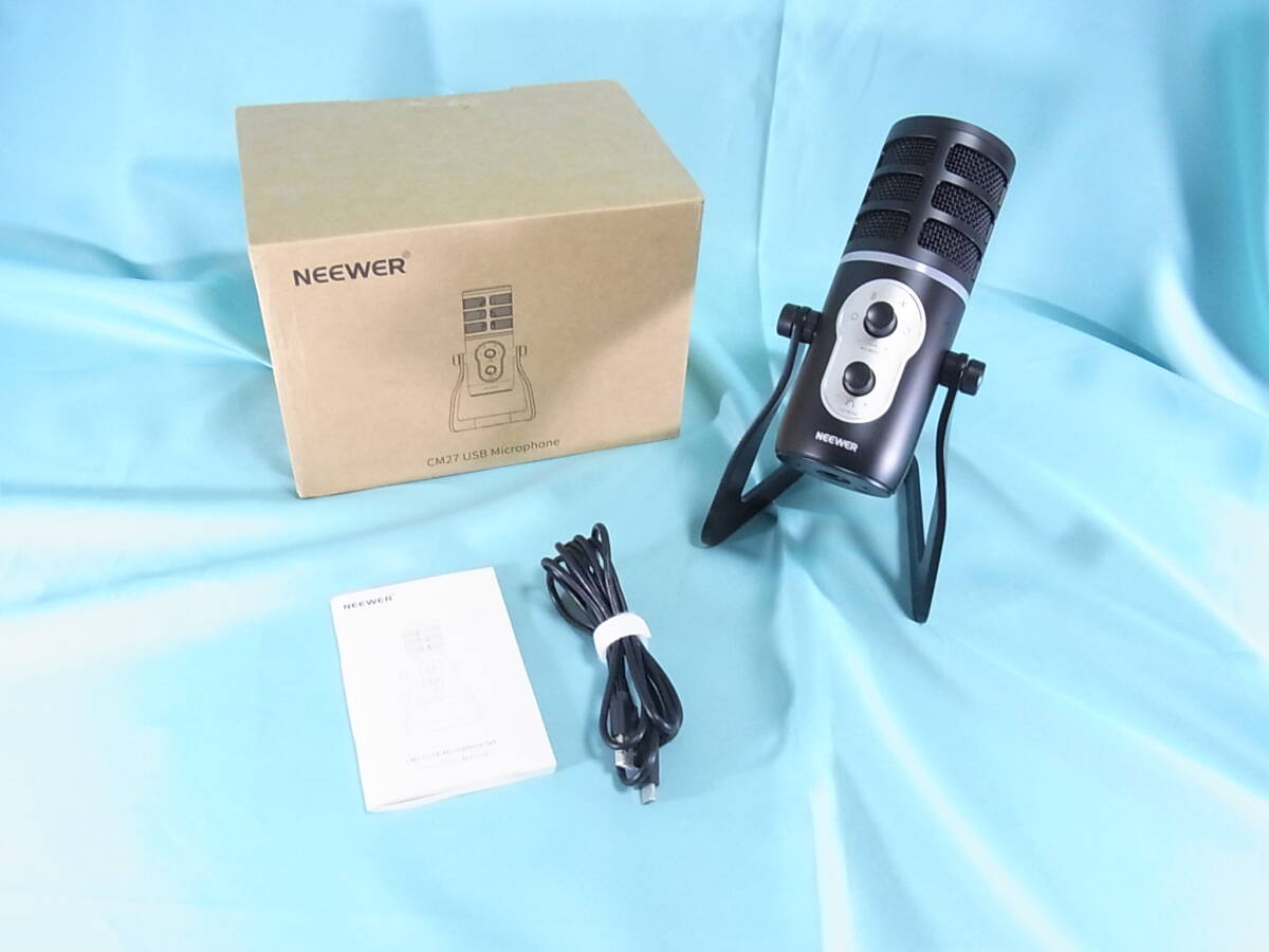 NEEWER USBゲーミングマイク CM27　箱 説明書あり　RGBライト　廃版　　ゲーム配信 ライブ配信 YouTube 動画 ガジェット Instagram TikTok