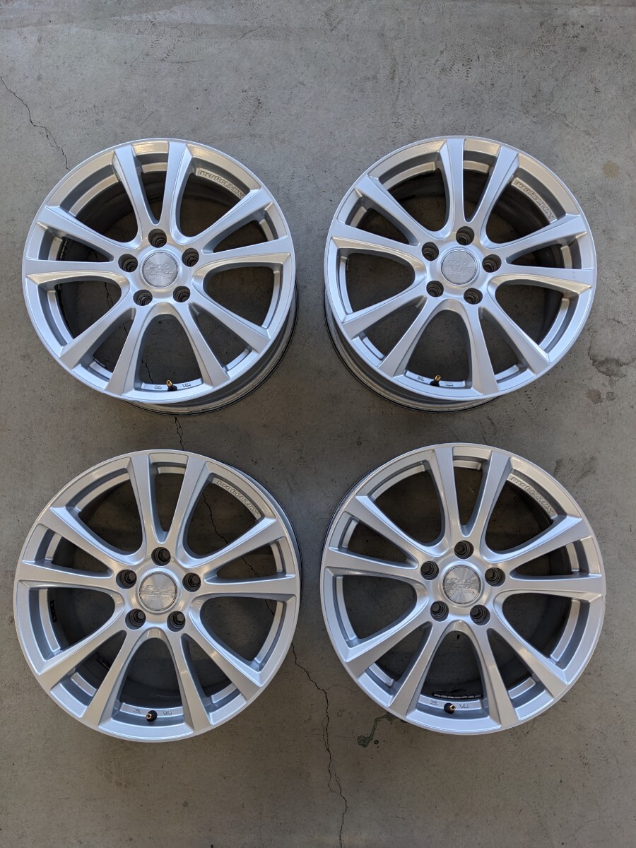 17インチ 7J PCD114.3 オフセット55 5穴 中古 アルミホイール 