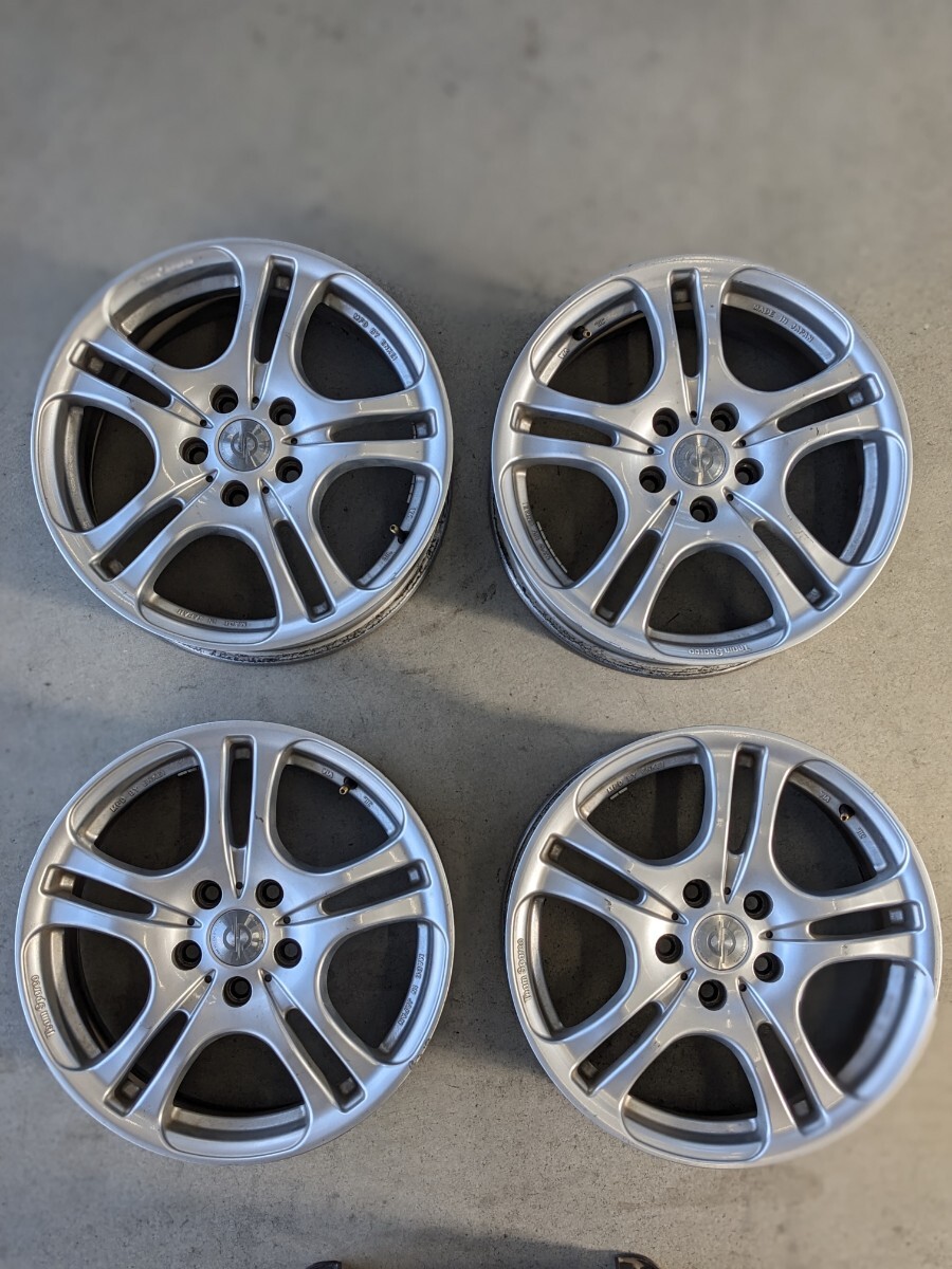 スパルコ ENKEI製 アルミホイール 17インチ 7J オフセット48 PCD114.3