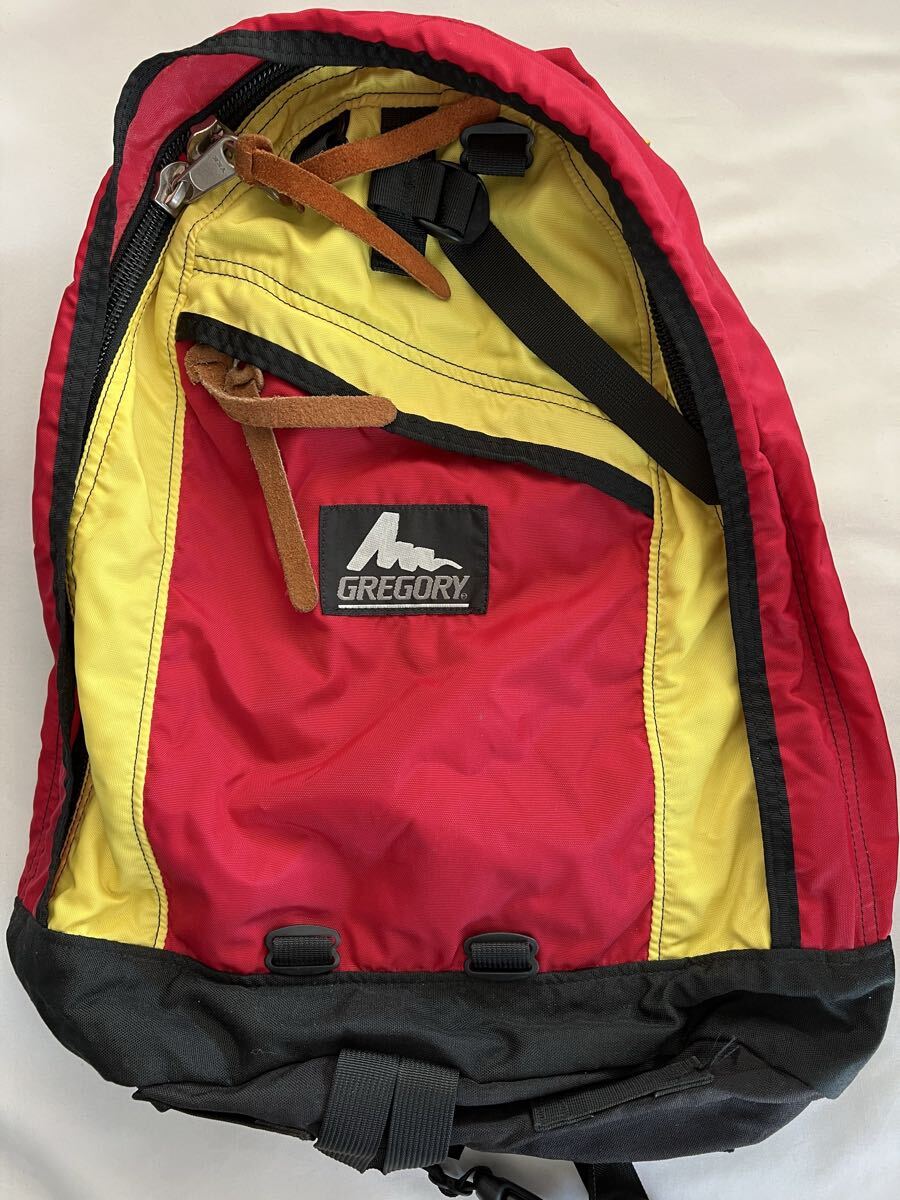 GREGORY　銀タグ　デイパック　赤×黄　26L