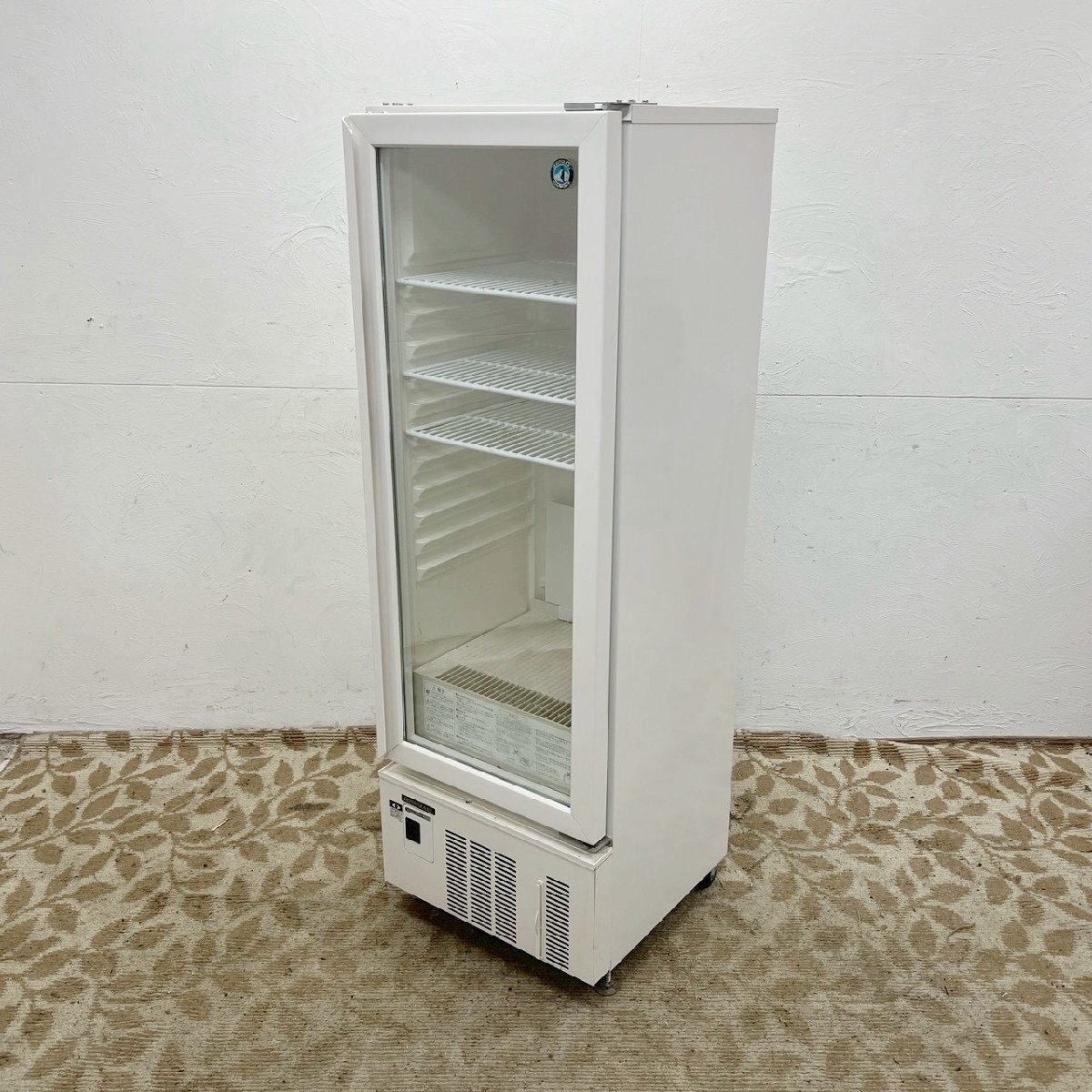 ホシザキ 業務用 小形 冷蔵ショーケース USB-50BTL1 奥行490mm 後方キャスター付き/D3930