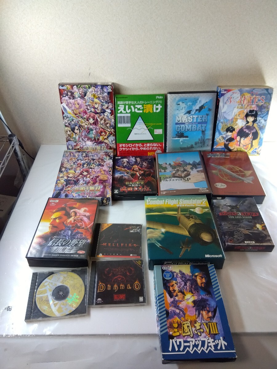 PCソフト大量 信長の野望疾風伝 大戦略3パワーアップキット フライトシュミレーター2