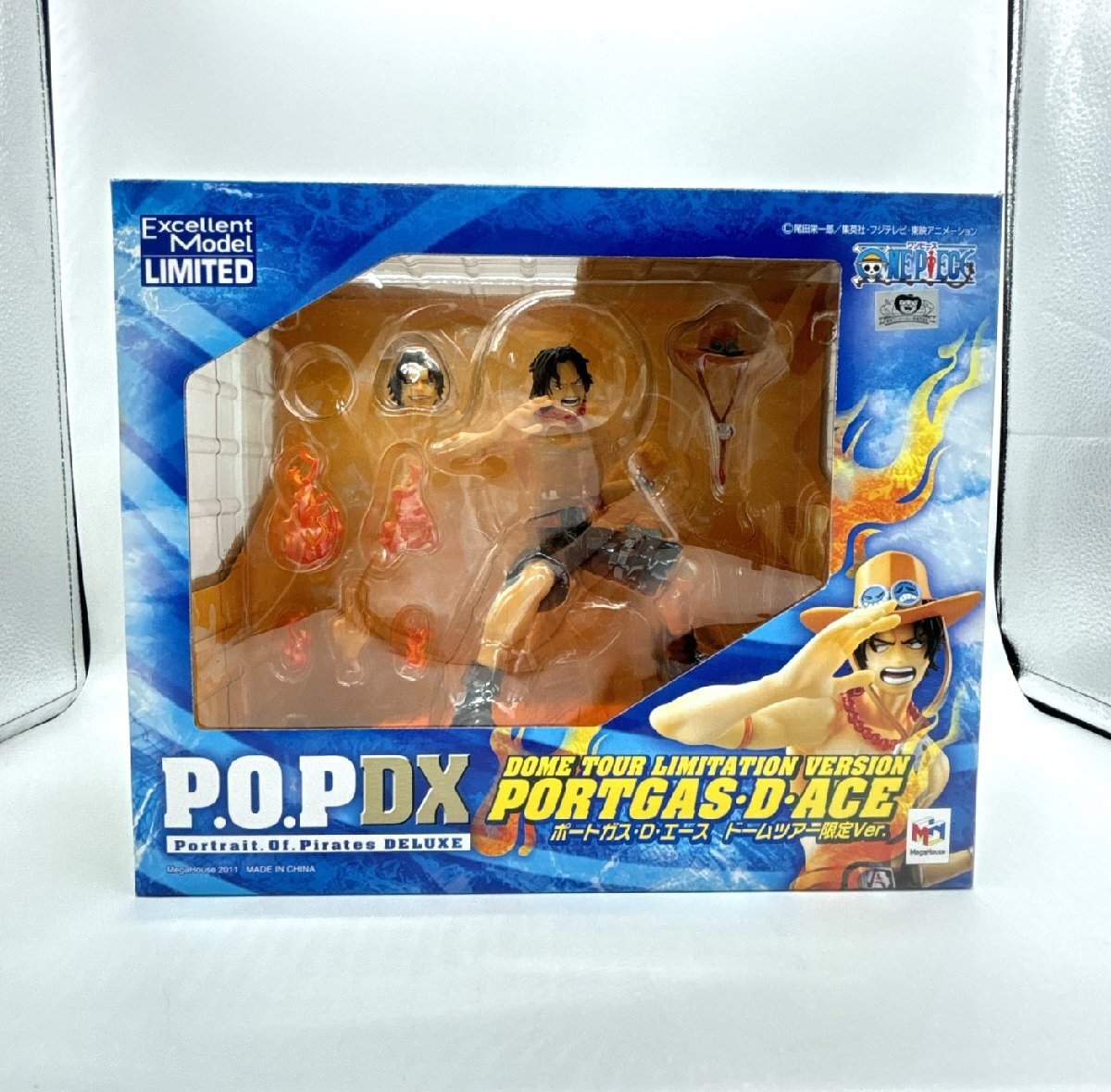Portrait.Of.Pirates P.O.P DX ポートガス・D・エース ドームツアー限定ver. ONE PIECE フィギュア 箱入り メガハウス 欠品あり【道楽札幌