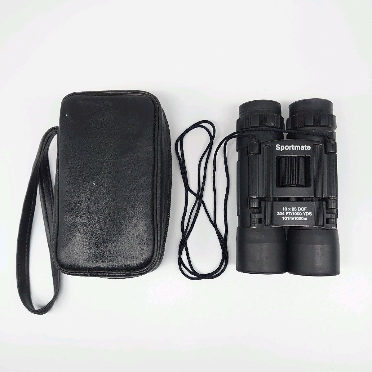 双眼鏡 Sportmate 10×25 DCF　304 FT/1000 YDS　101m/1000m ケース付 ブラック コンパクト スリム 小型 観戦 【道楽札幌】