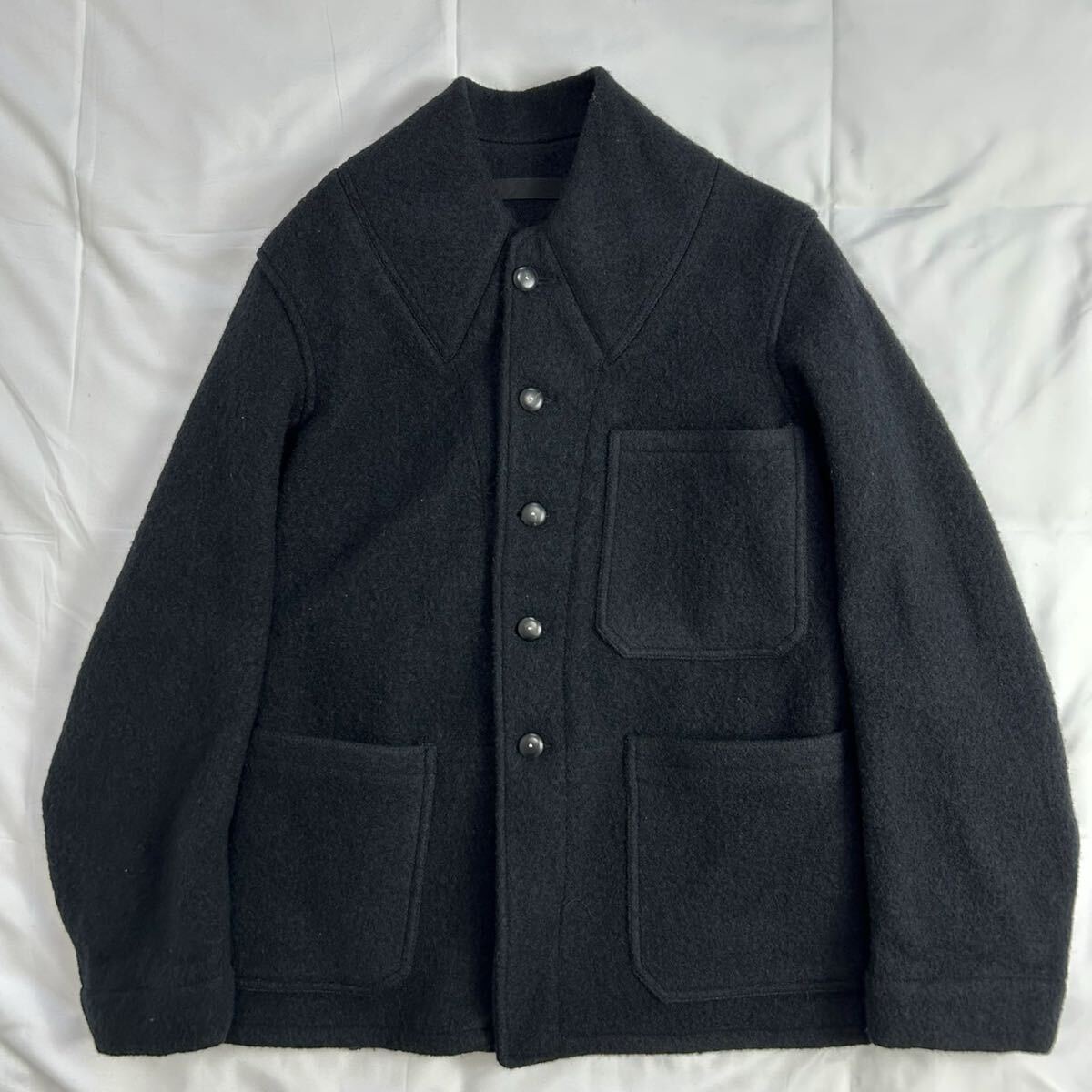 極美品 23年モデル Maison Margiela マルジェラ ダブルフェイス コート ソフトウール オールジェンダー