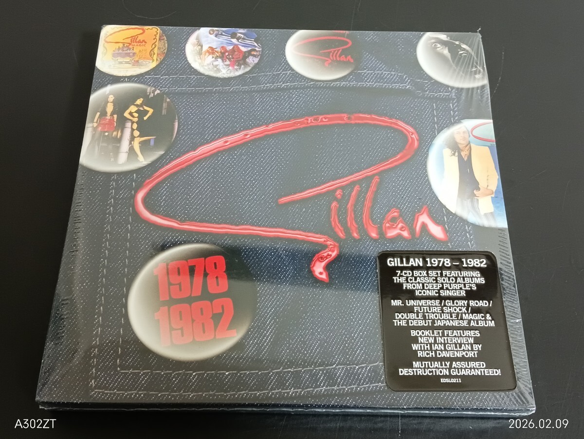 8K2　未開封品　GILLAN 1978-1982　7CD BOX SET　ディープ・パープル　イアン・ギラン　
