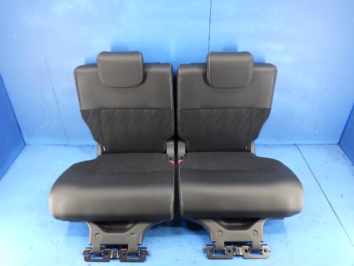 ★破れナシ★ タントカスタム リアシート ハーフレザー ブラック LA610S LA600S 【個人宅直配不可】