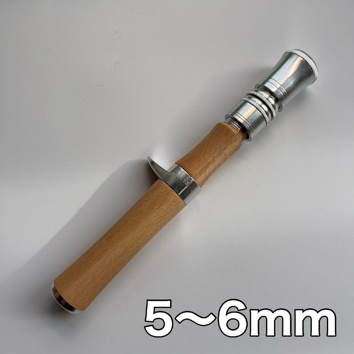 ベイト用　グリップ　5mm-6mm 天然木　自作　カスタム　ベイトロッド　 釣り　釣竿　シンプル　ルアーロッド　スピニングロッド