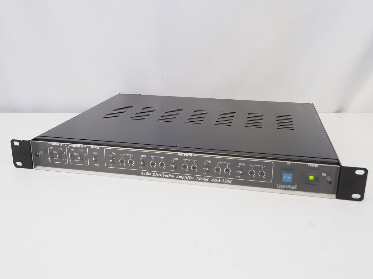 YANAMI ADA-1200 ADA 音声分配器 XLR2入力、6分配、12出力　動作正常 *427569