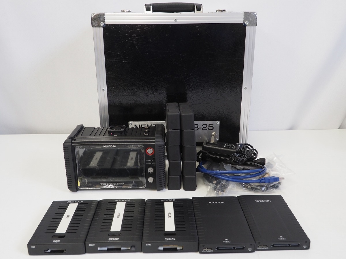 NEXTO DI NSB-25 映像制作メディア バックアップ装置SxS/XQD/CFast/SSD/HDD対応 TV制作 ロケ用 *412099
