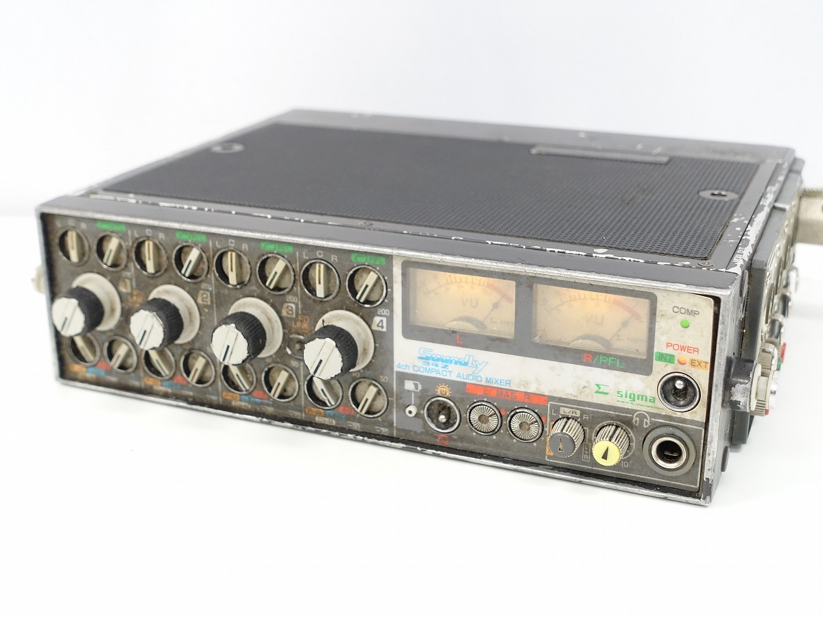 SIGMA SS-342 4CH ポータブルミキサー 訳あり 動作品 *424388