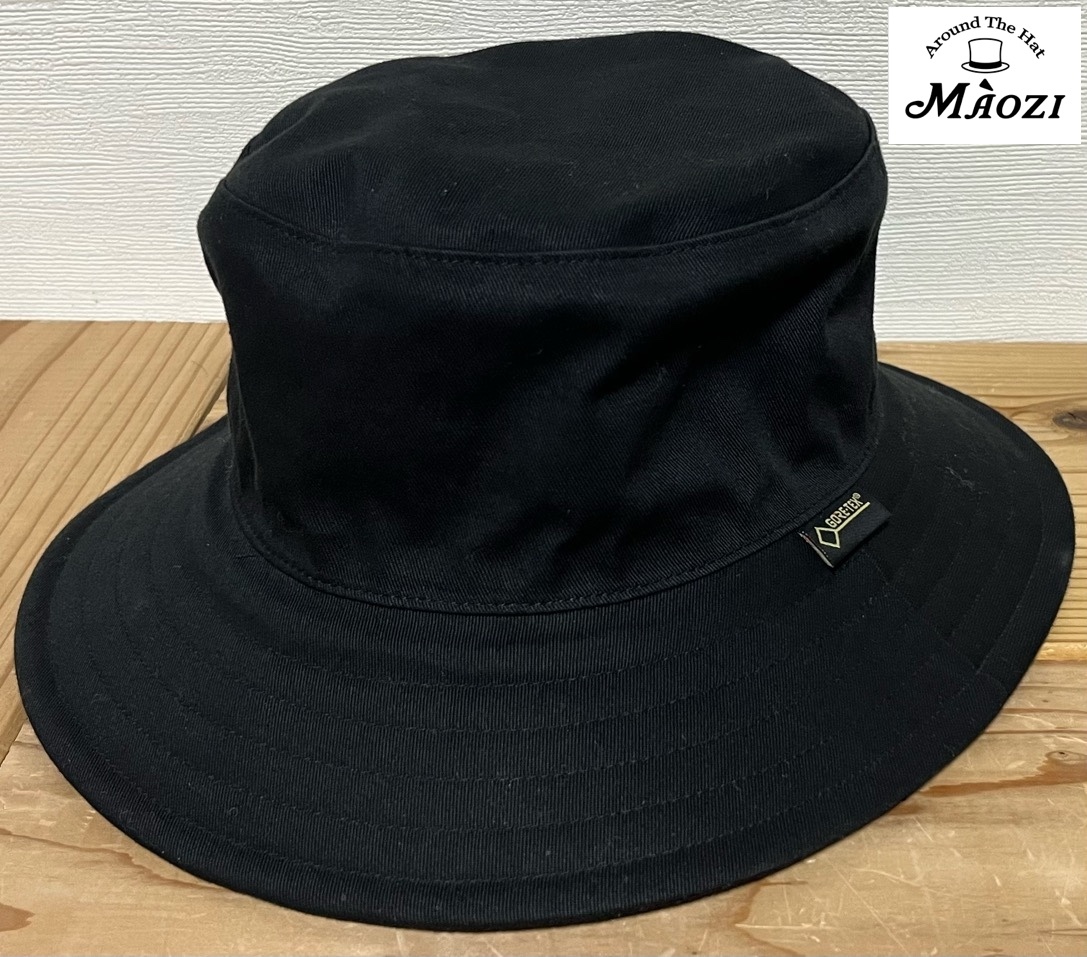 Maozi GORE-TEX ハット ブラック 58cm 古着 マオズ 帽子 ゴアテックス 黒 black Around The Hat バケットハット