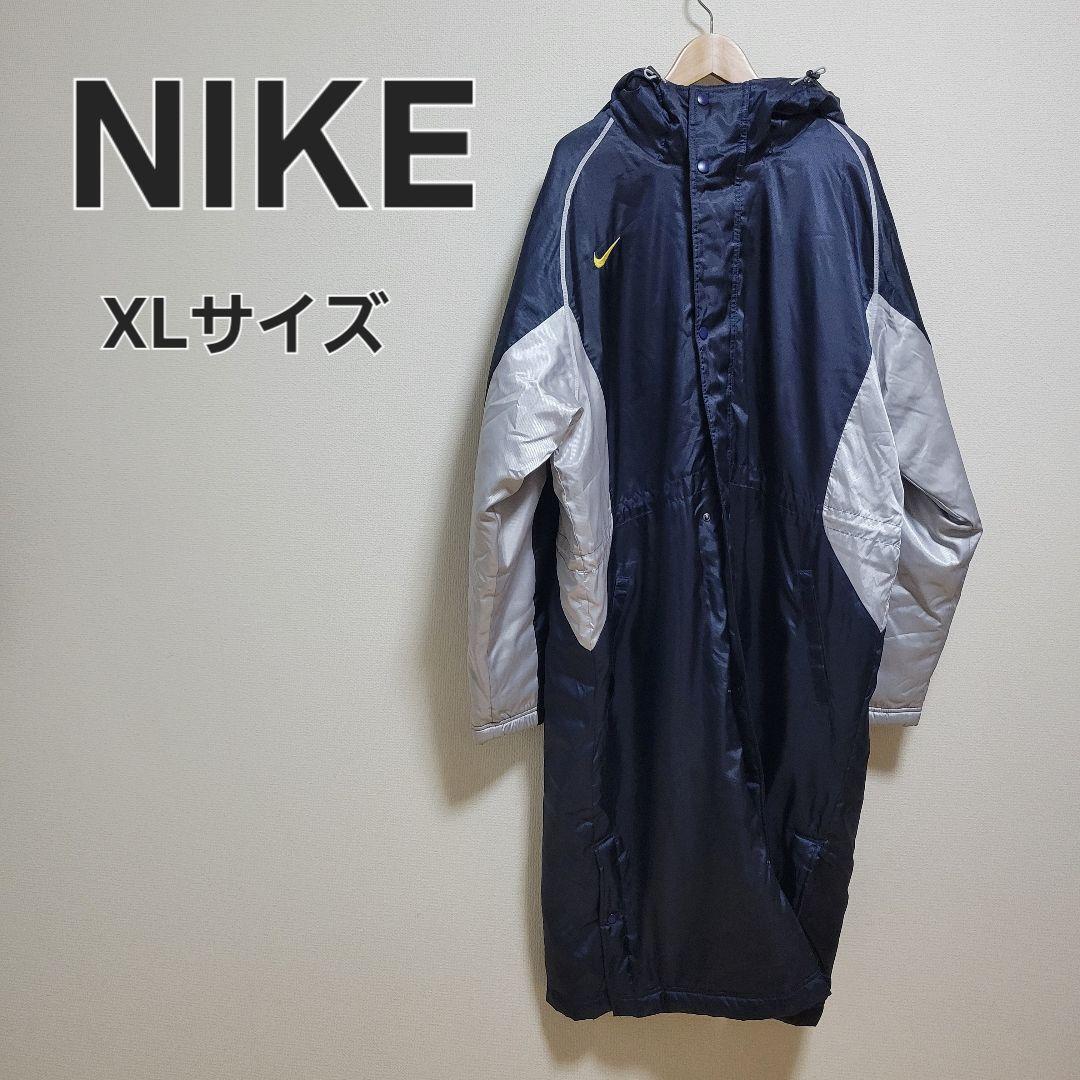 NIKE ナイキ ベンチコート XLサイズ ネイビー ボアコート