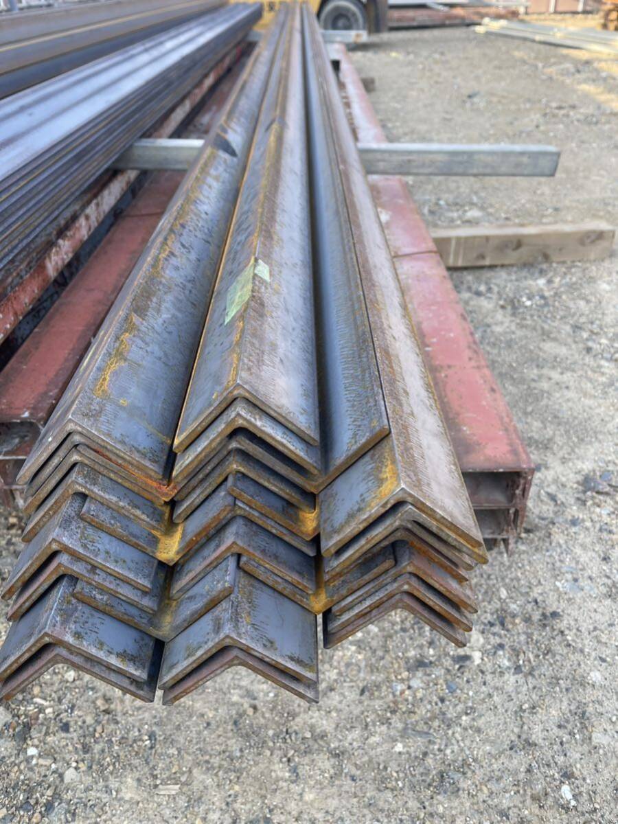 C型鉄骨 アングル 鉄 黒皮 溝形鋼 チャンネル鋼材 64x64x6x6000mm 1本単価4990円 在庫約80本あり　岐阜養老町