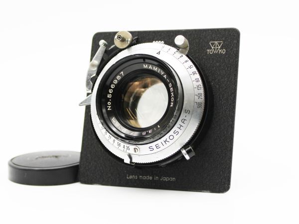 56【動作品】Mamiya マミヤ Sekor 90mm f/3.5 Seikosha-S レンズ