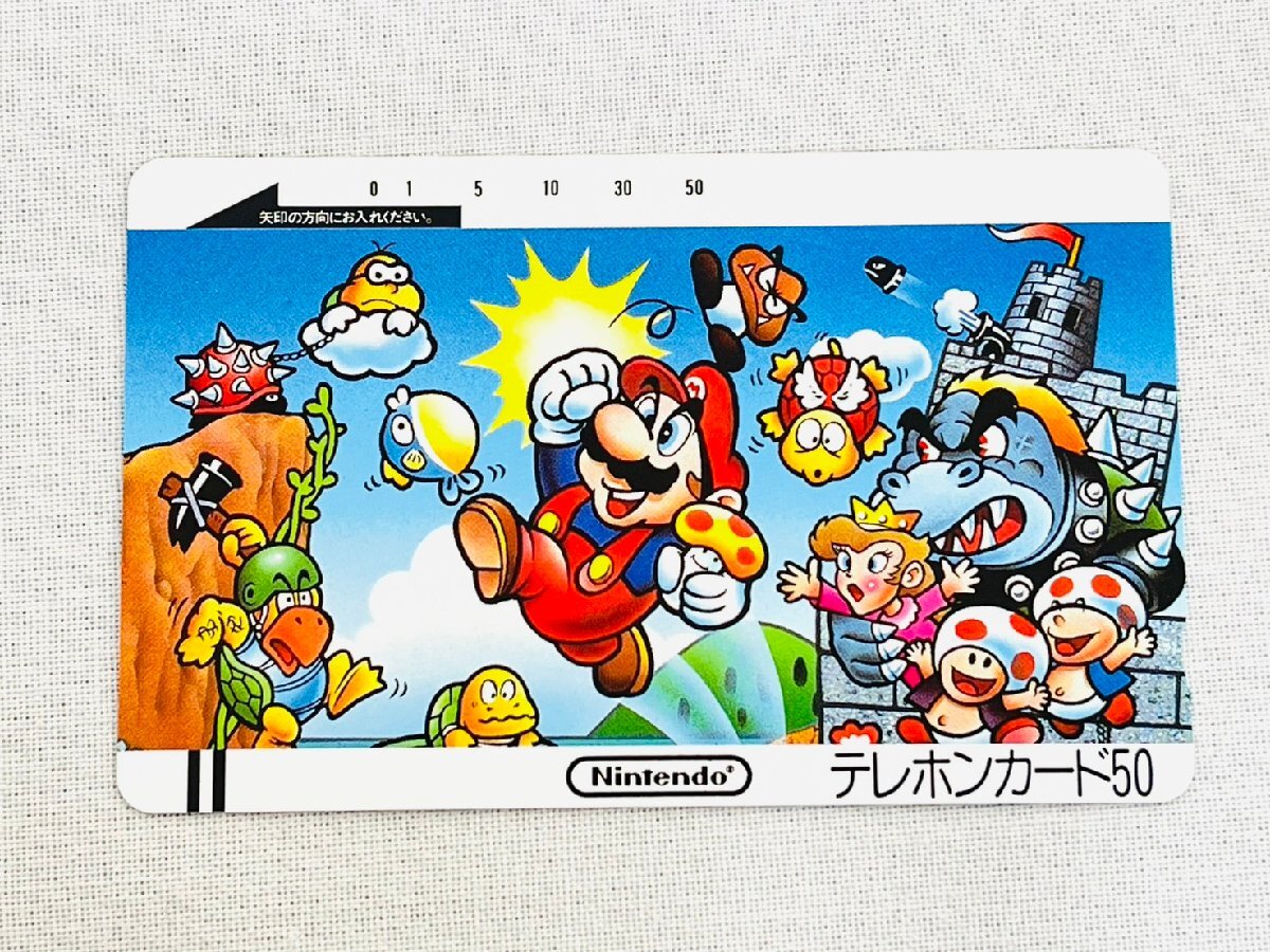 任天堂 Nintendo スーパーマリオブラザーズ テレホンカード 50度数 テレカ super mario brothers コレクション