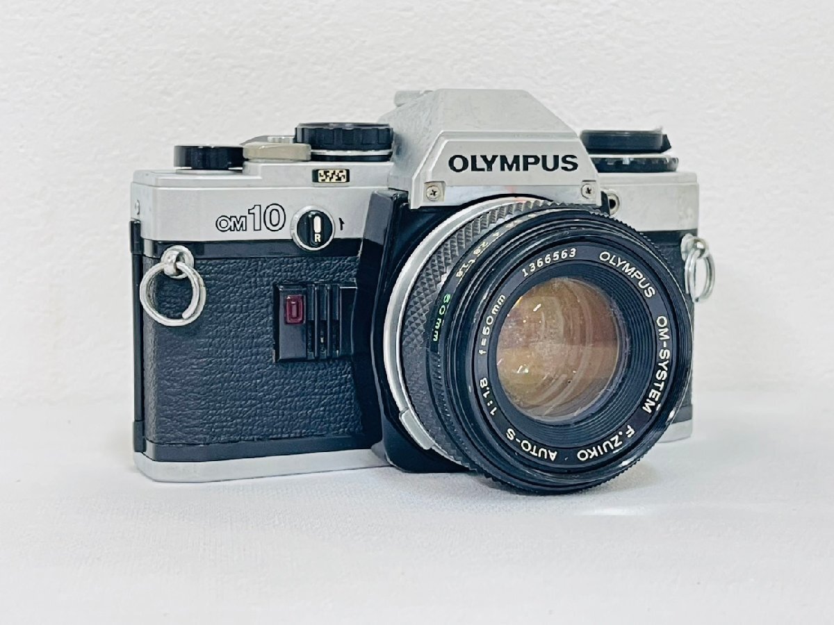 OLYMPUS オリンパス OM10 フィルム カメラ レンズ auto-s 50mm f1.8 シルバーボディ レトロ オールド コレクション