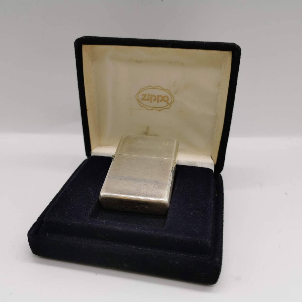 180107S79-0210S1■Zippo ジッポ■STERLING スターリングシルバー 銀製 イタリック 1991 MADE IN U.S.A ヴィンテージ 無地 ケース付属