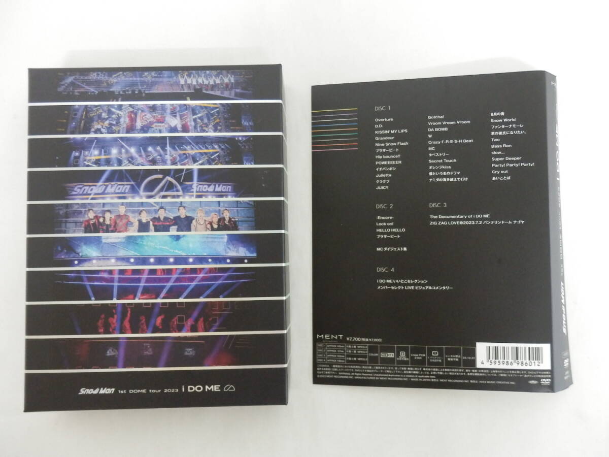 026L114B◆DVD Snow Man 1st DOME tour 2023 i DO ME (初回版) 4DVD 中古