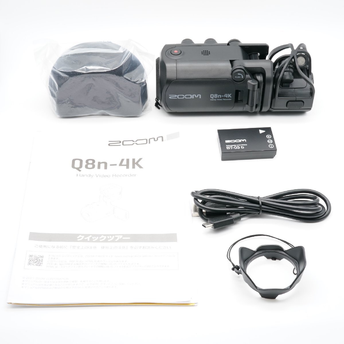 ほぼ新品 ZOOM ズーム Q8n-4K ハンディビデオレコーダー あると嬉しい取説付！