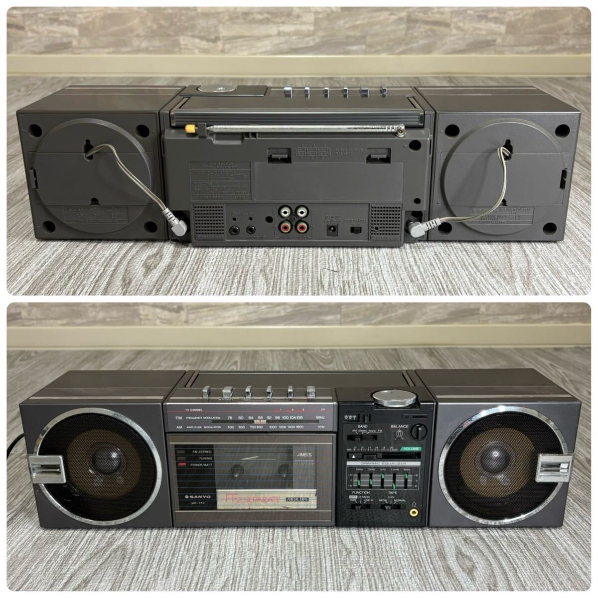 SANYO サンヨー スピーカー 分離型 ラジカセ MR-FF2 FF2 セパレート