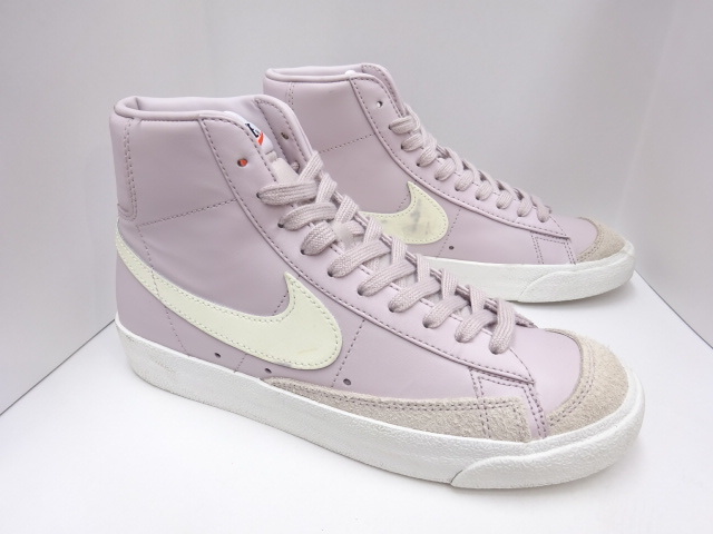 クリーニング済み 美品 NIKE WMNS BLAZER MID 77 24.5cm ナイキ ブレザー ミッド 77 レディース プラチナムバイオレット