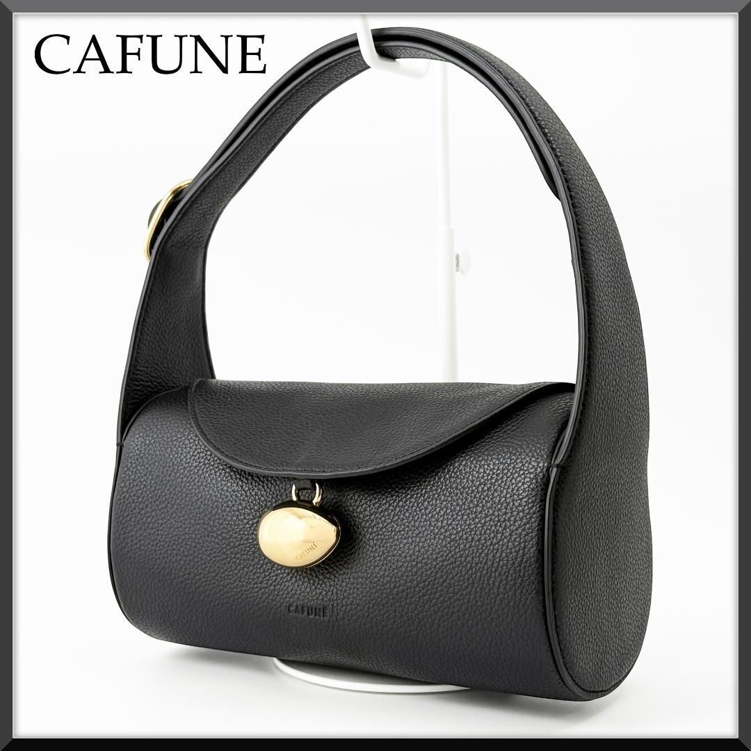 定価7.4万【極美品】 カフネ ドロップダッフル CAFUNE DROP DUFFEL ハンドバッグ ワンハンドル 黒 ブラック