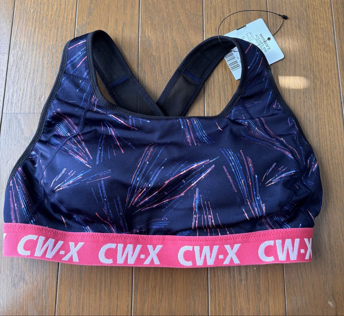 即決★ワコール CW-X 　スポーツブラ　L（ABカップ）黒ピンク　新品　6,160円　吸汗速乾　HTY128　ユレにくい　ランニング　ジム　ヨガ