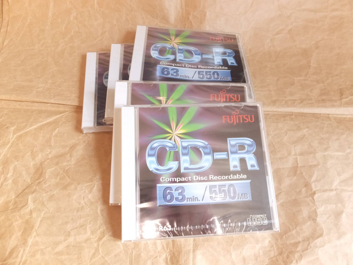 未開封　FUJITSU CD-R 550MB 63min 5枚