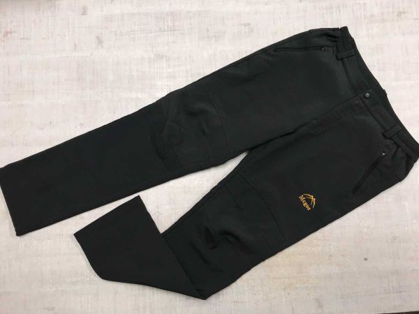 Mcgos アウトドア 古着 ロゴ刺繍 ジップポケット トレッキング トレイル パンツ ボトムス メンズ L チャコールグレー