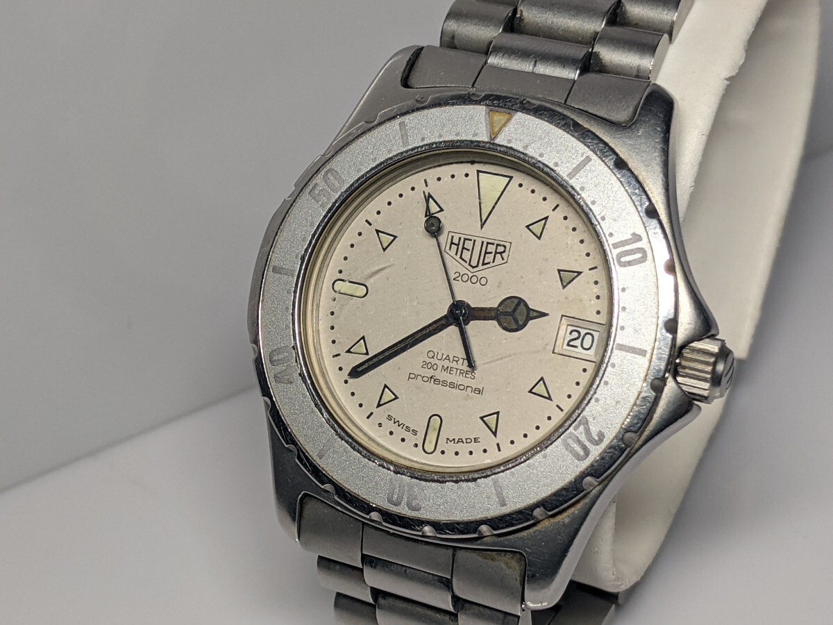 ジャンク出品 故障品 TAG Heuer 2000 Professional タグ ホイヤー 200M 972.006 プロフェッショナル デイト メンズ 時計 クォーツ 