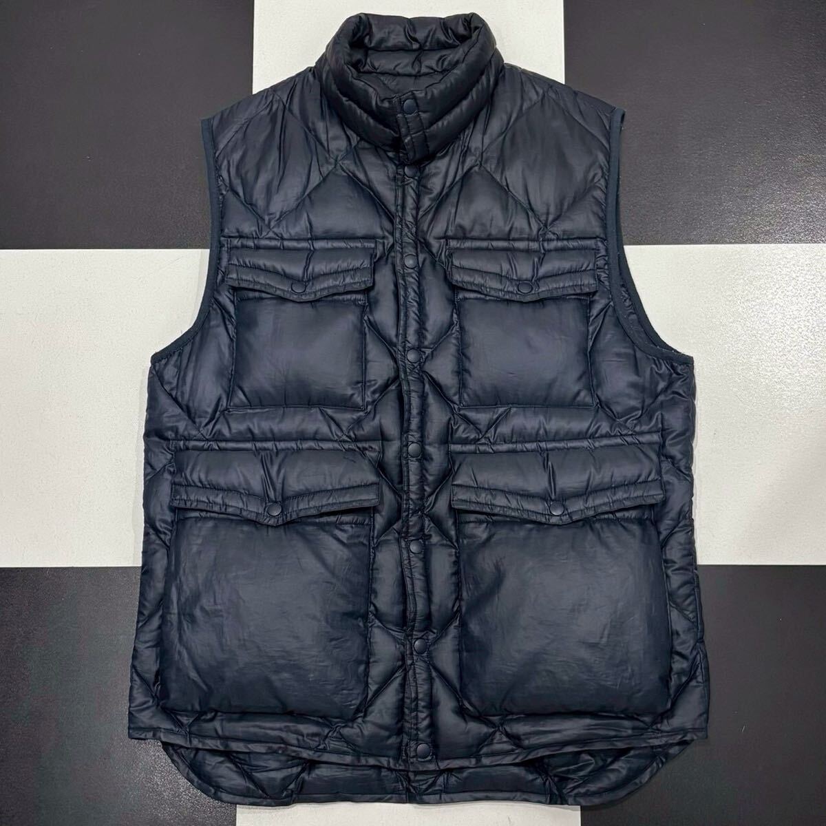 【57】 美品 希少 藤原ヒロシ JONIO 同色 UNDERCOVER assemble AFFA キルティング ダウン ベスト NAVY ネイビー M アンダーカバー fragment