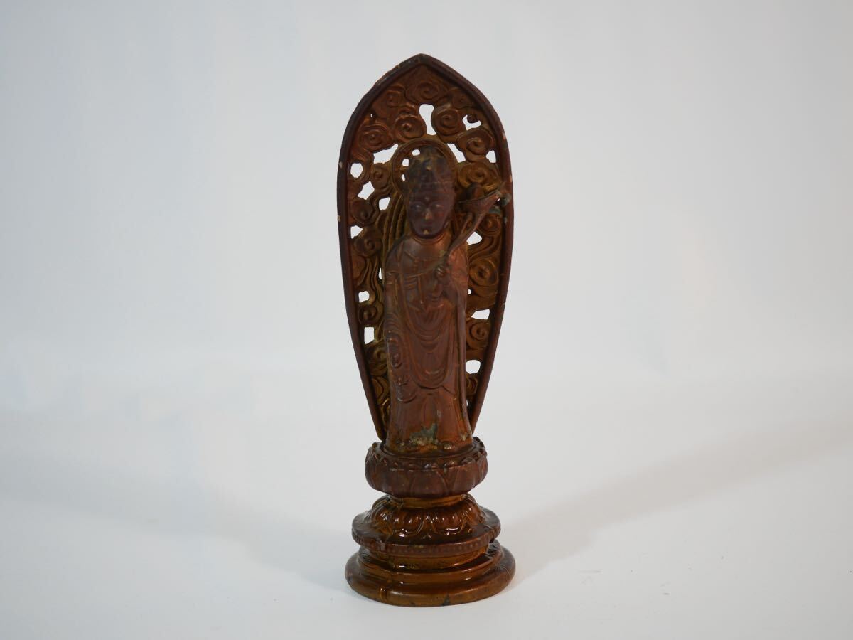 【212-38ミ】 観音菩薩立像 仏像 仏具 骨董 コレクション