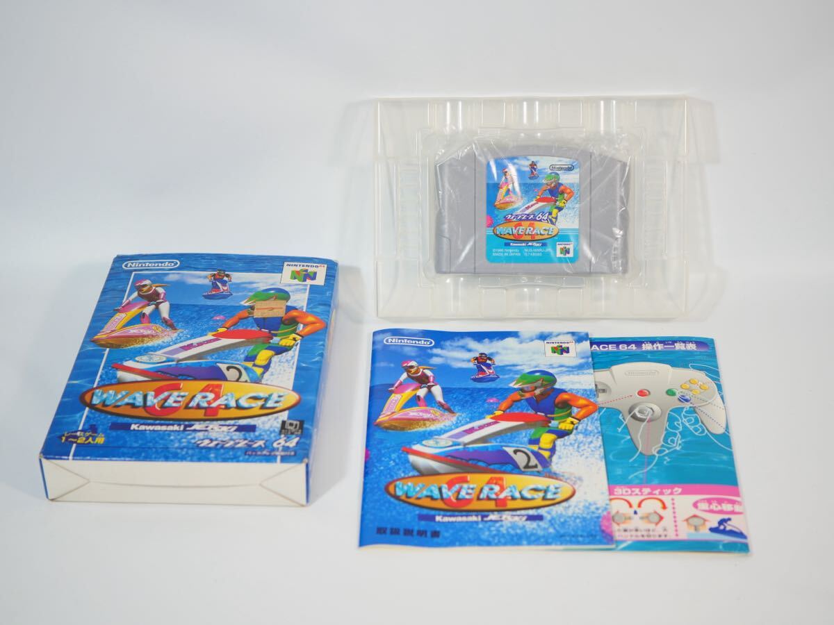 【218-21ミ】Nintendo 任天堂 ニンテンドー64 WAVE RACE ウェーブレース64 箱付き 